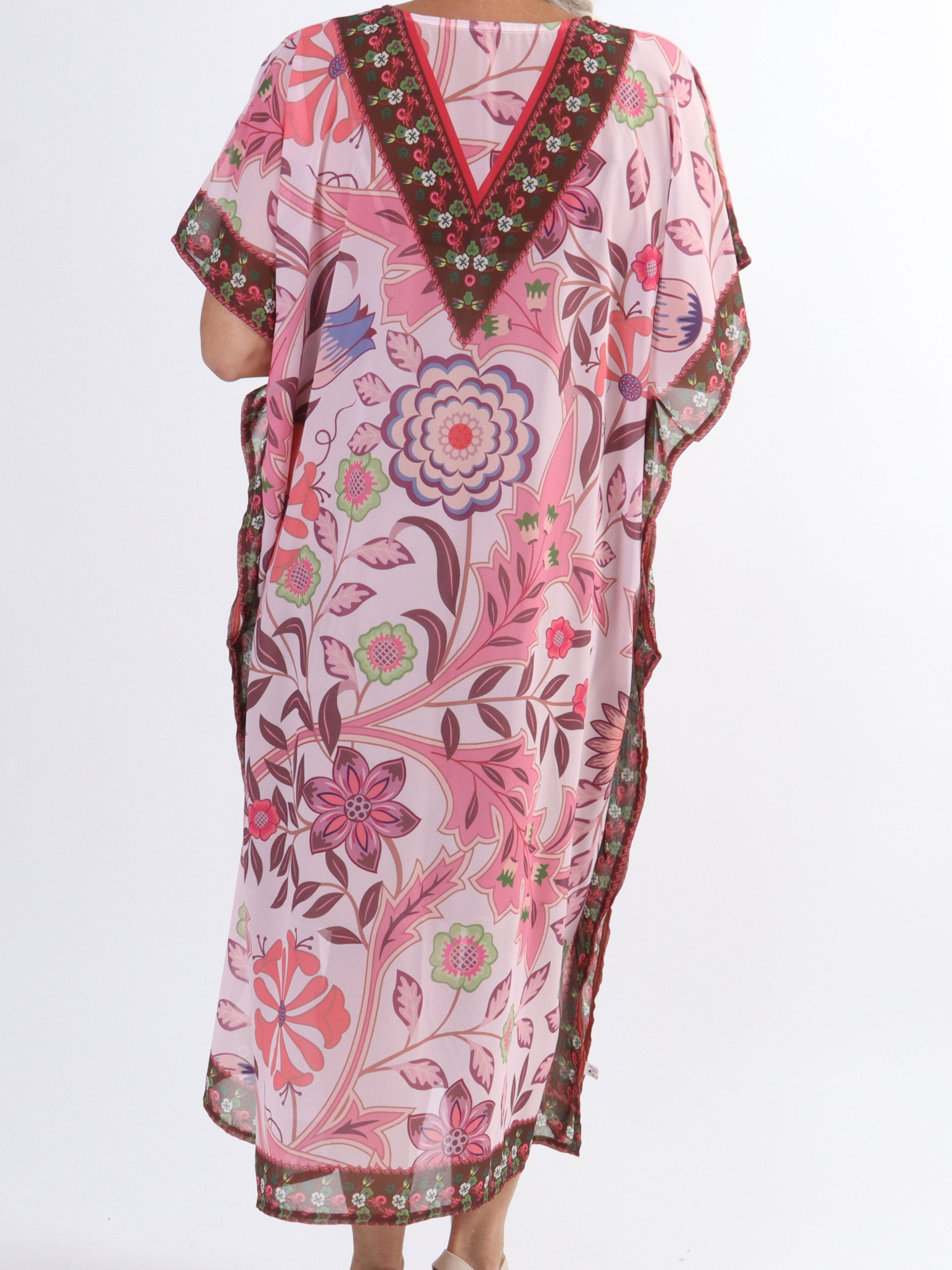 Marta - Lang plus size tunika med mønster